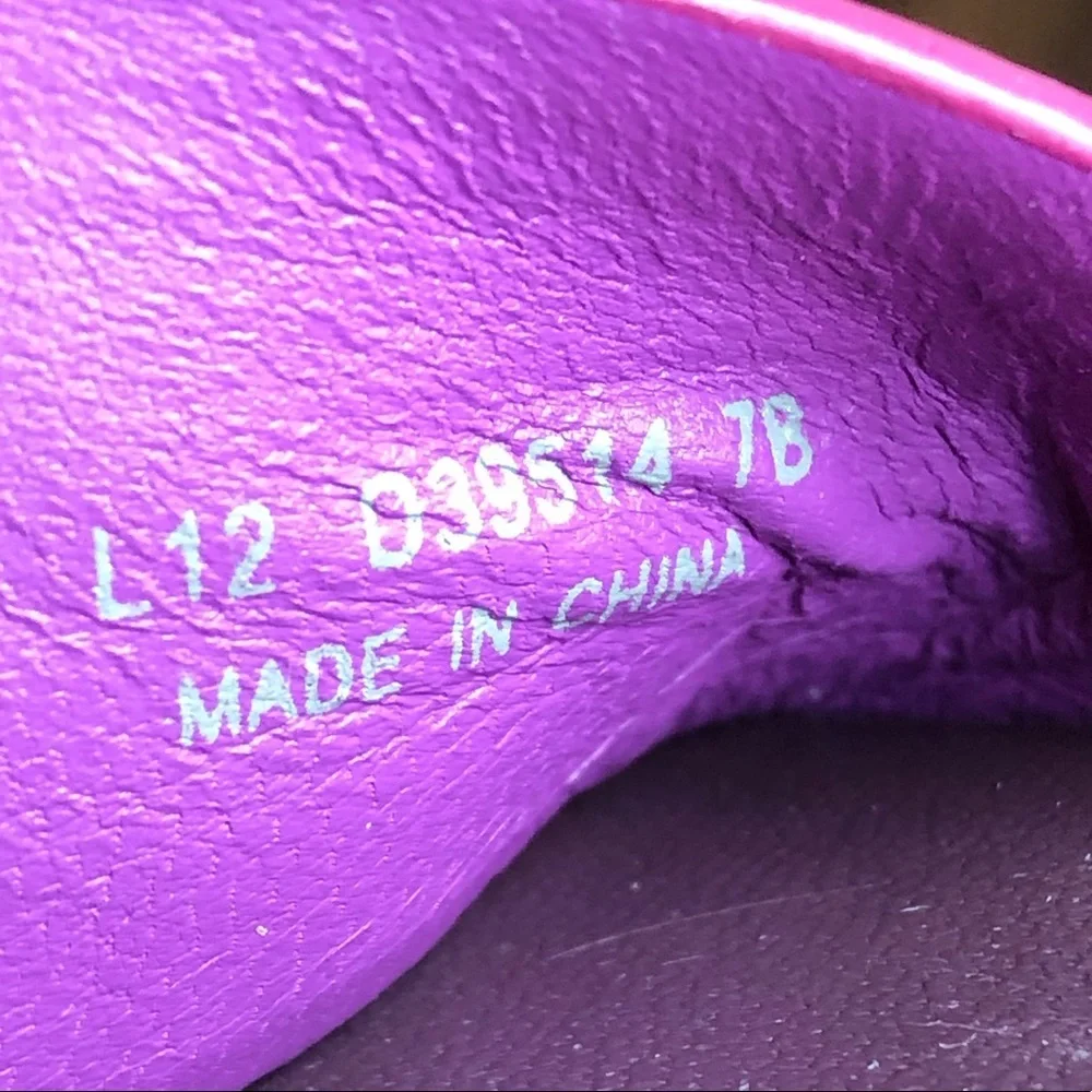 Colé haan purple wedge sandals size 7.B